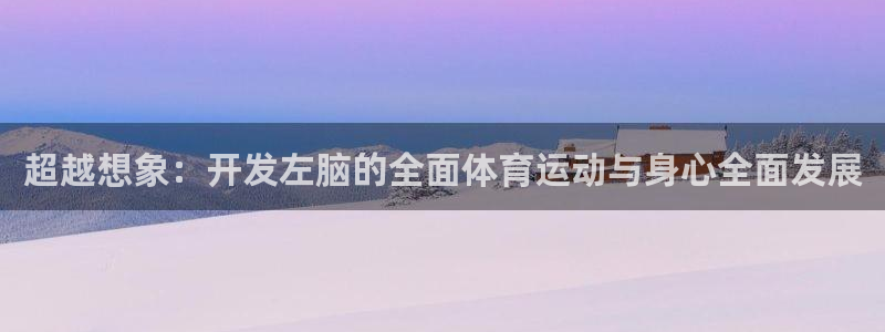 蓝图娱乐体育：超越想象：开发左脑的全面体育运动与身心全面发展