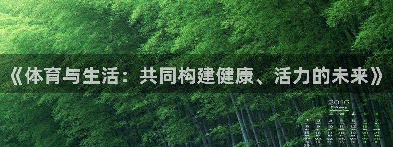 蓝图娱乐2登录：《体育与生活：共同构建健康、活力的未来》